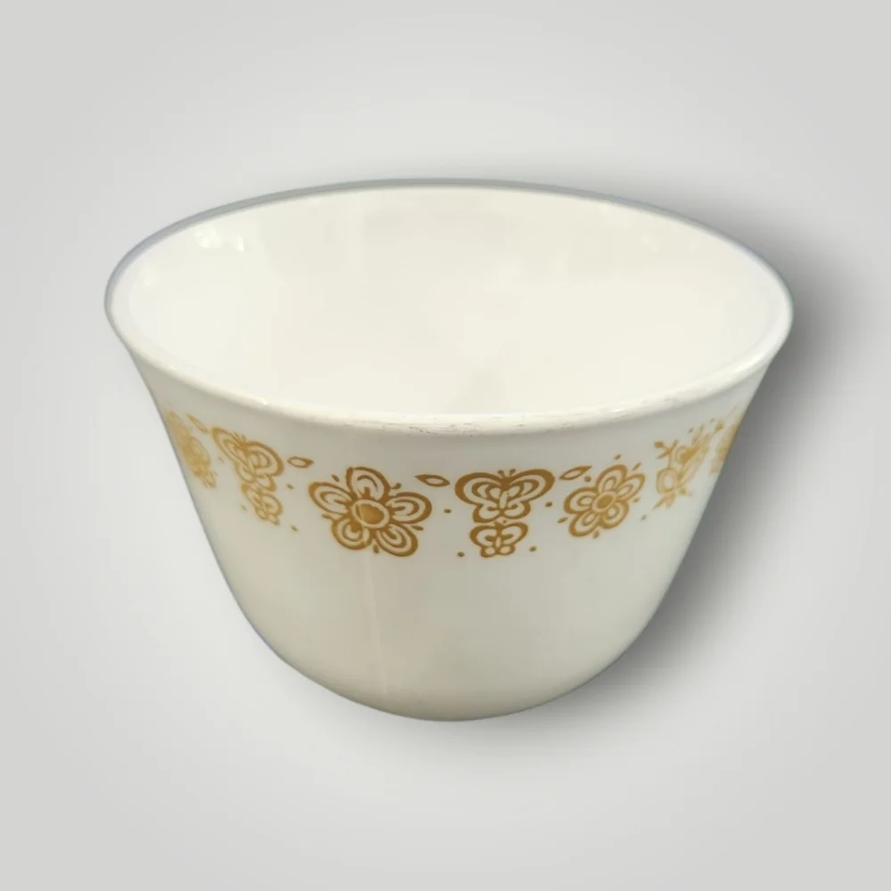 Set of 2 Vintage Corelle Butterfly Gold Hook Handle Coffee Tea Cups